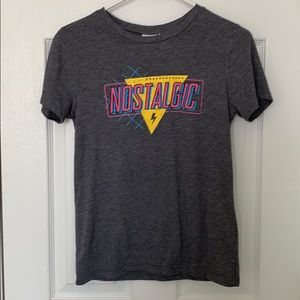 Women’s super soft “Nostalgic” gray tee